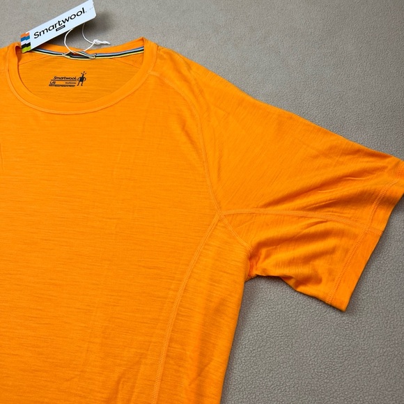 Smartwool Active Ultralite S/S T-Shirt, Summer Orange Short Sleeve. Men's Sz L - Picture 1 of 10
